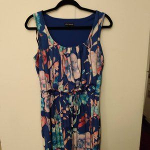 Blue and Pink Foral Dress